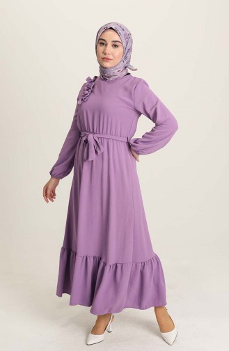 Lila Hijab Kleider 1004-02