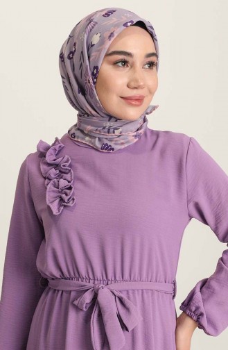 Lila Hijab Kleider 1004-02