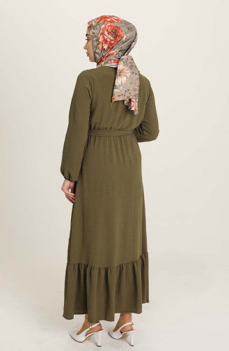 Khaki İslamitische Jurk 1004-08