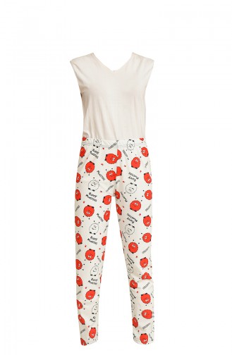 Weiß Pyjama 3014.Beyaz