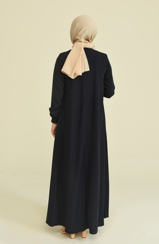 Dunkelblau Abayas 3014-02