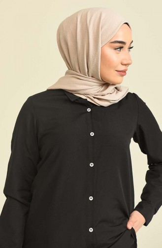 Black Overhemdblouse 5001-02