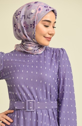 Violet Hijab Dress 5606-01