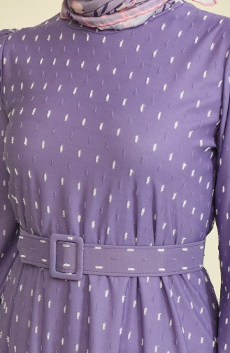 Violet Hijab Dress 5606-01