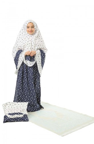 Navy Blue Praying Dress 0976-01