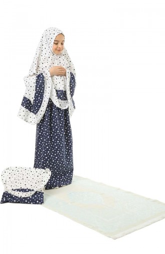 Navy Blue Praying Dress 0976-01