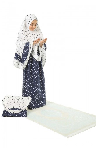 Navy Blue Praying Dress 0976-01