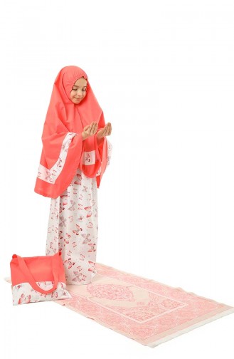 Coral Prayer Dress 0947-01