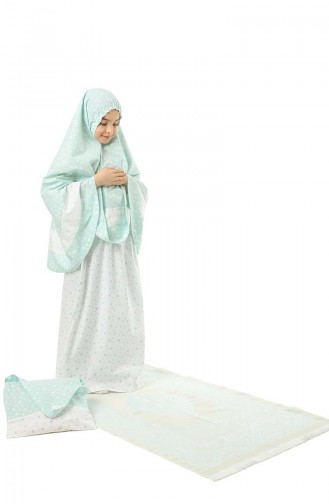 Mint Green Prayer Dress 0958-01