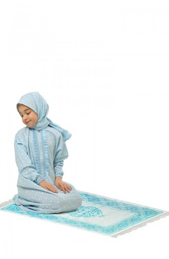 Turquoise Praying Dress 0879-01