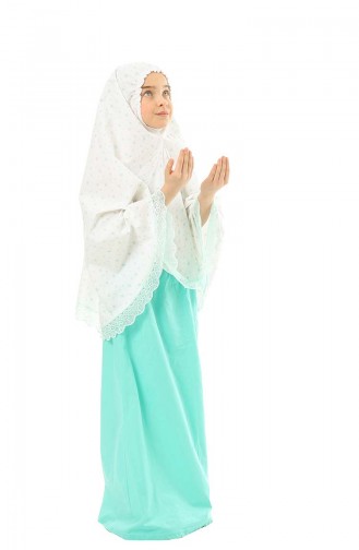 Mint green Praying Dress 0980-01