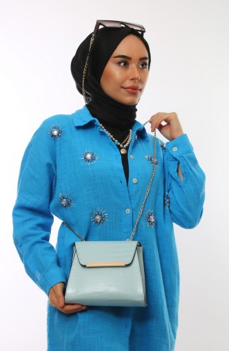 Mint Blue Shoulder Bags 29-04