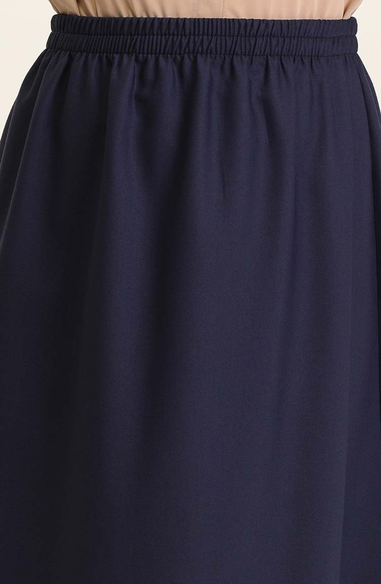 Jupe Vintage Bleu Marine à Godets Norbert Grin Taille 38 - Très Bon État !