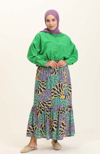 Forest Green Skirt 0222-02