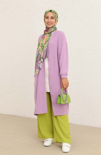 Lila Strickjacke 0098-04