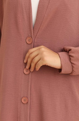 Beige-Rose Strickjacke 0098-05