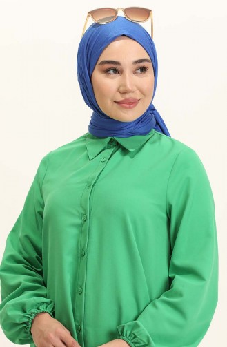 Kolu Lastikli Asimetrik İkili Takım 0118-02 Yeşil