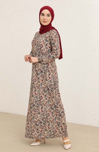 Mink Hijab Dress 1778-03