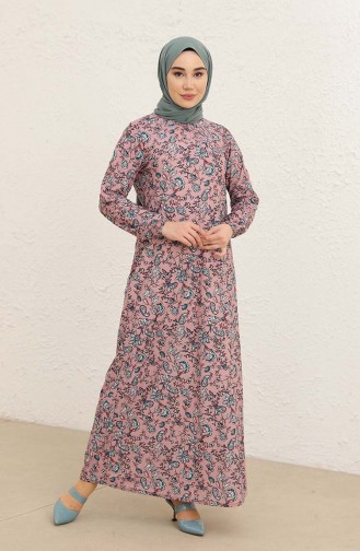 Powder Hijab Dress 1778-04