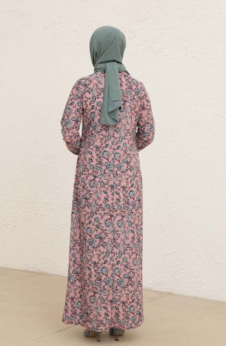 Powder Hijab Dress 1778-04