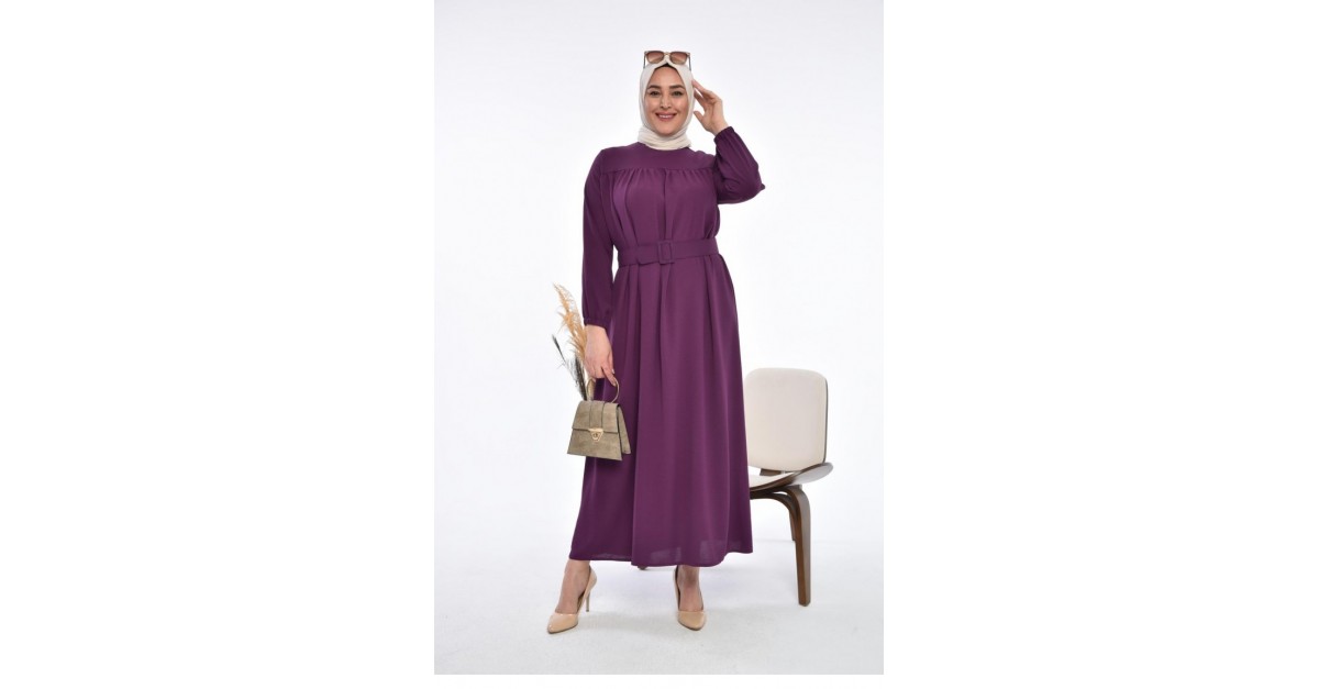 Robe Hijab Plum 8177 02 Sefamerve