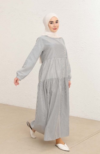 Schwarz Hijab Kleider 1801-06