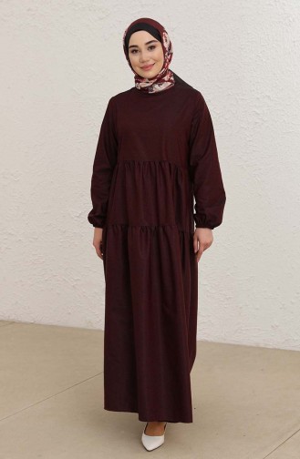 Robe Hijab Bordeaux 1802-02