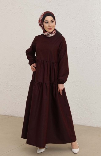 Robe Hijab Bordeaux 1802-02