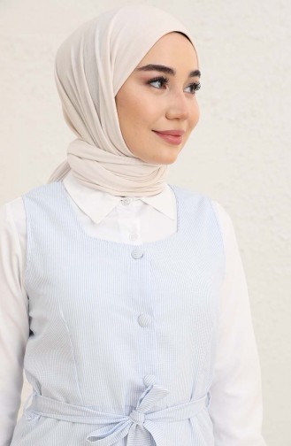 Baby Blue Hijab Dress 1808A-01