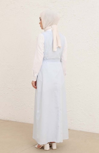 Baby Blue Hijab Dress 1808A-01