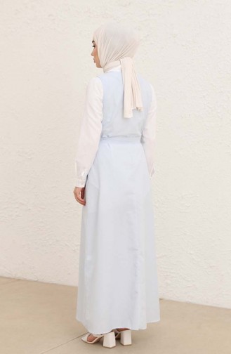 Robe Hijab Bleu Bébé 1808A-01