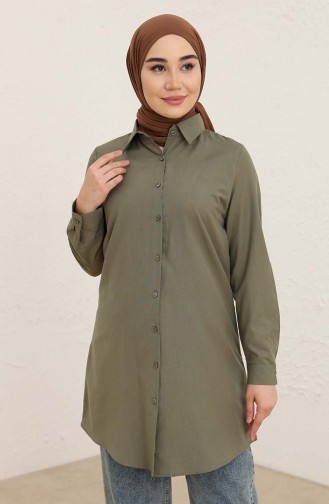 Tunique Boutonnée 2562-02 Khaki 2562-02