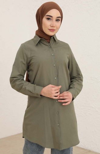 Buttoned Tunic 2562-02 Khaki 2562-02