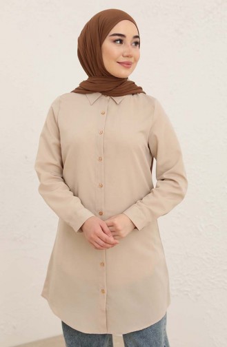 Knopf-Tunika 2562-04 Beige 2562-04