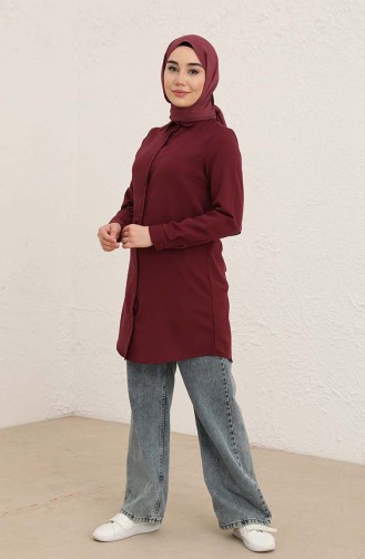 Buttoned Tunic 2562-05 Plum 2562-05