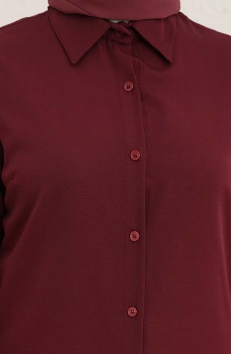 Buttoned Tunic 2562-05 Plum 2562-05