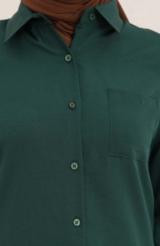 Cepli Tunik 6562-07 Zümrüt Yeşili