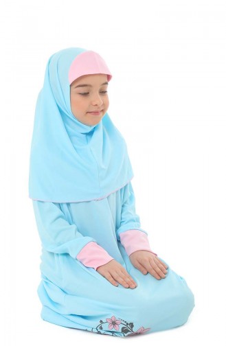 Turquoise Praying Dress 0100-03