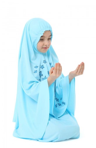 Turquoise Prayer Dress 0987-01