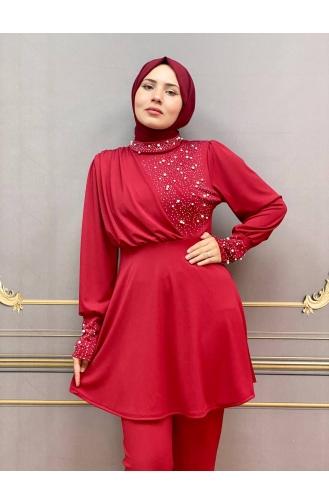 Claret Red Suit 8031-01