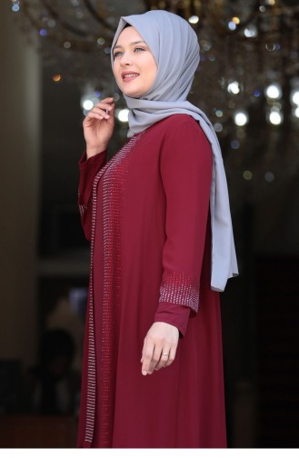 Habillé Hijab Bordeaux 1968