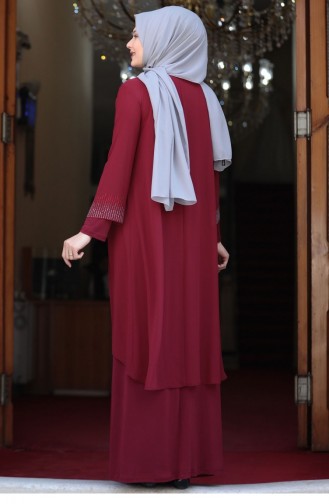 Habillé Hijab Bordeaux 1968