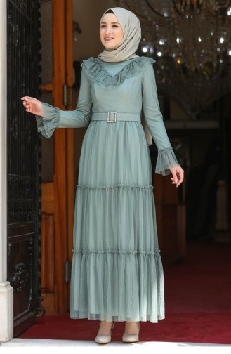 Robe Hijab Vert menthe 2168