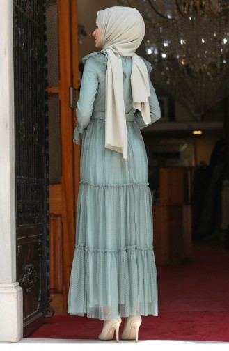 Robe Hijab Vert menthe 2168