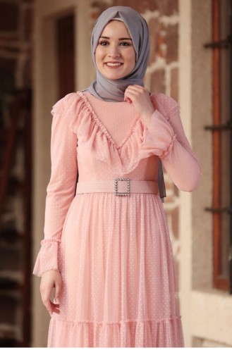 Robe Hijab Poudre 2171