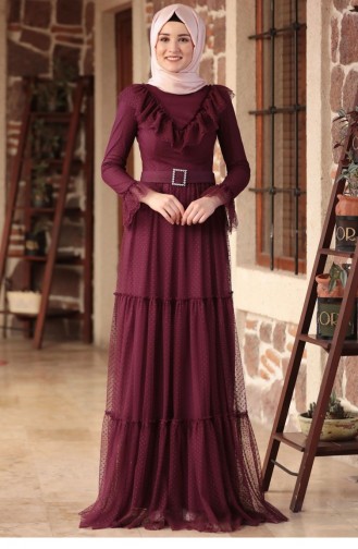 Robe Hijab Plum 2174