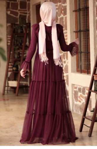 Robe Hijab Plum 2174