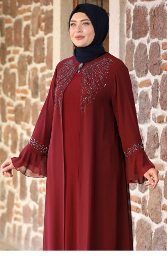 Habillé Hijab Bordeaux 2188