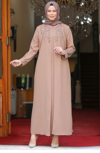 Nerz Hijab-Abendkleider 2427