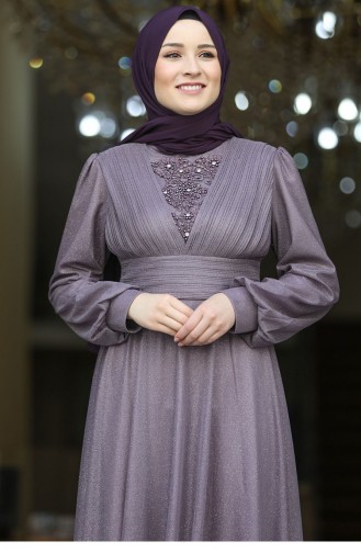 Habillé Hijab Couleur lavande 2438